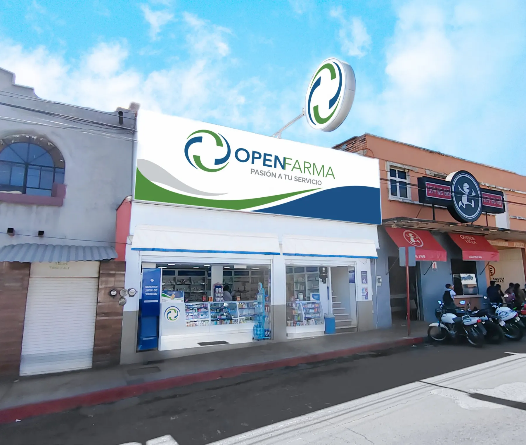 Fachada de una Franquicia OpenFarma